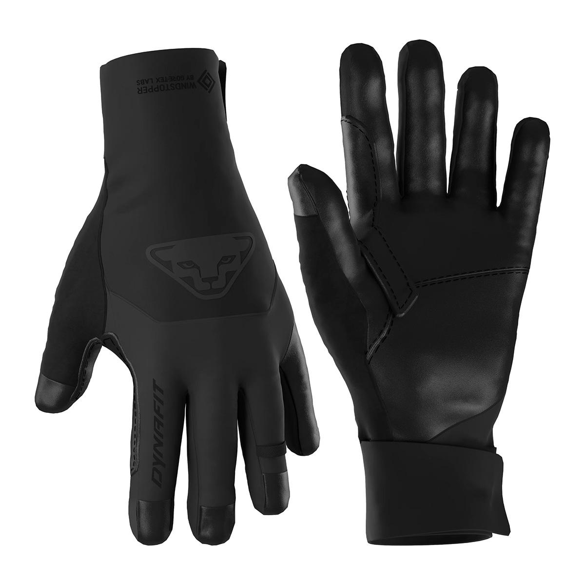 Dynafit Ridge Windstopper Gloves in Black Out and Magnet